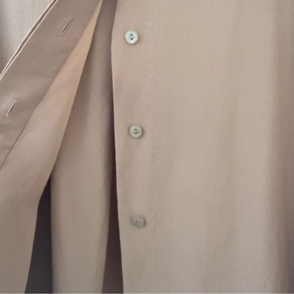 Agnona 100% Silk Tan Button-Up Blouse in Tan Sz Medium, NWT - Picture 7 of 12